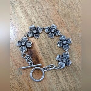 Floral Silver Bracelet
